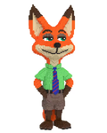 🎮 Nick Wilde XXL Bouwblok Figuur – 68 cm Hoog | 25,1 cm Breed